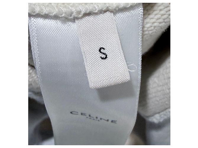 Céline Logo Baumwoll-Sweatshirt Grau Braun - Ansicht 7