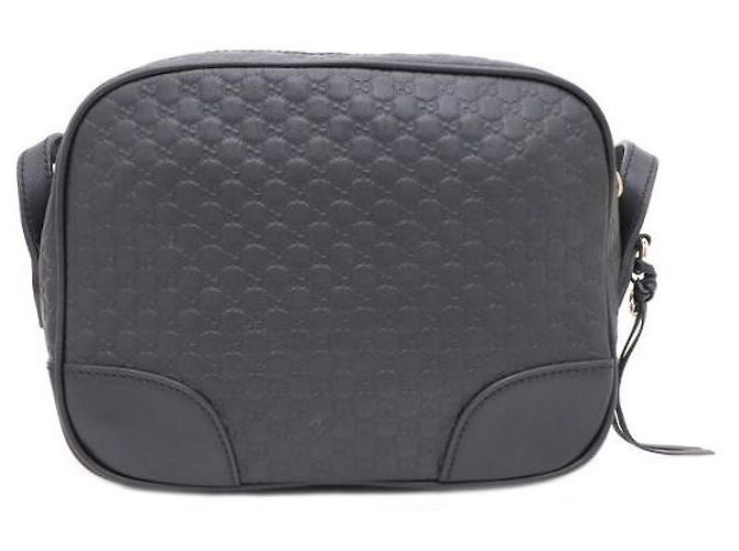 Gucci Borsa Disco in pelle GG Nero - vista 3