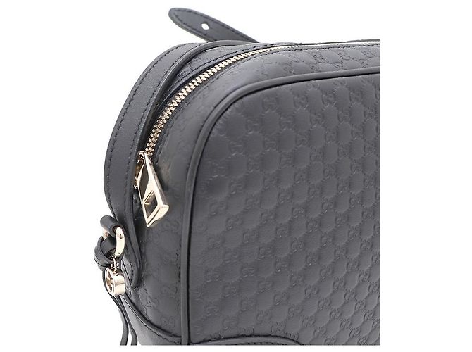 Gucci Borsa Disco in pelle GG Nero - vista 4