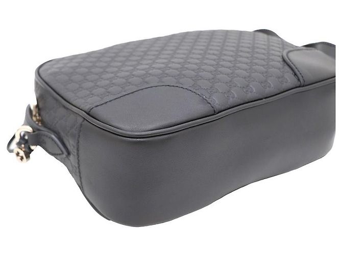 Gucci Borsa Disco in pelle GG Nero - vista 5
