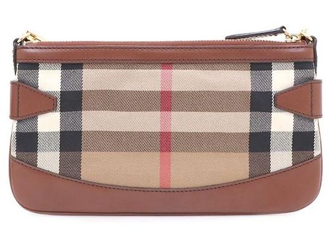Burberry Bolsa de ombro e transversal com padrão xadrez Marrom - vista 3