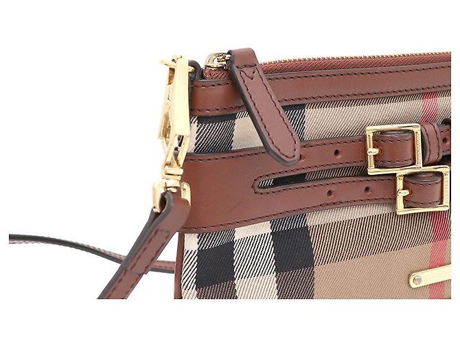 Burberry Bolsa de ombro e transversal com padrão xadrez Marrom - vista 5