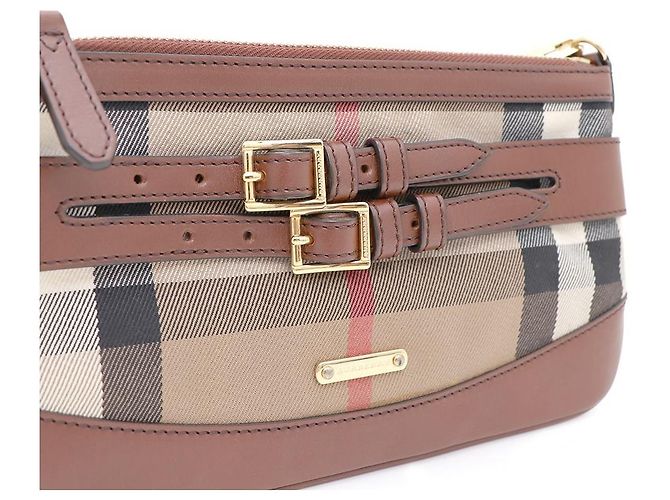 Burberry Bolsa de ombro e transversal com padrão xadrez Marrom - vista 6