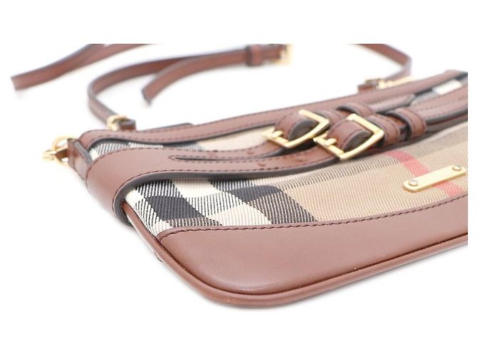 Burberry Bolsa de ombro e transversal com padrão xadrez Marrom - vista 7