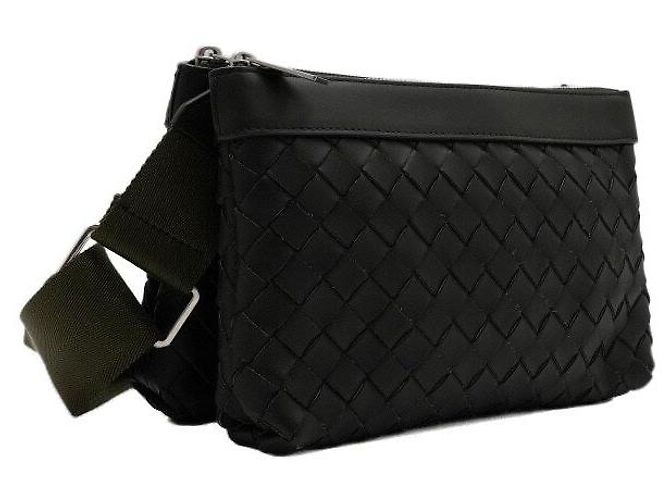 Bottega Veneta Dark Green Leather Intrechiate Duo Messenger Unisex Shoulder Bag and Crossbody Bag - view 3