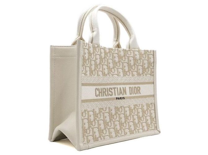 Dior Oblique Strap Book Tote Piccola Tote Bag e Borsa a Tracolla White Bianco - vista 3