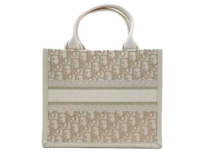 Dior Oblique Strap Book Tote Piccola Tote Bag e Borsa a Tracolla White Bianco - vista 4