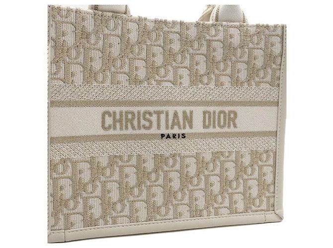 Dior Oblique Strap Book Tote Piccola Tote Bag e Borsa a Tracolla White Bianco - vista 9