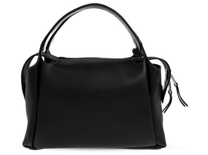 Tod's Zeitloser Leder-Tote-Bag mit Tragegriffen Schwarz - Ansicht 4