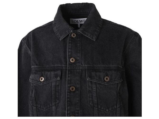 Loewe Anagram Denimjacke Schwarz - Ansicht 5