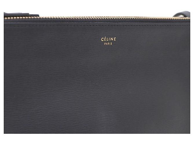 Céline Nuovo Trio Large Shoulder Bag and Crossbody Nero - vista 5
