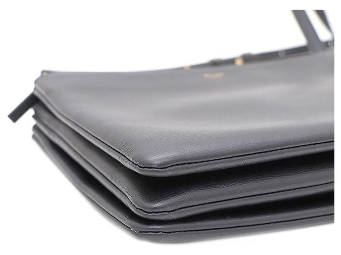 Céline Nuovo Trio Large Shoulder Bag and Crossbody Nero - vista 7