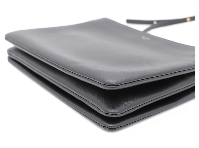 Céline Nuovo Trio Large Shoulder Bag and Crossbody Nero - vista 8