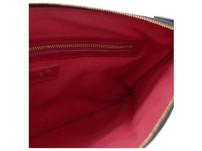 Clutch Chanel 19 Medium in pelle nera Nero - vista 8