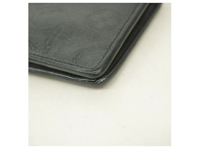 Louis Vuitton Monogram Shadow Portefeuille Brazza Long Wallet Nero - vista 5