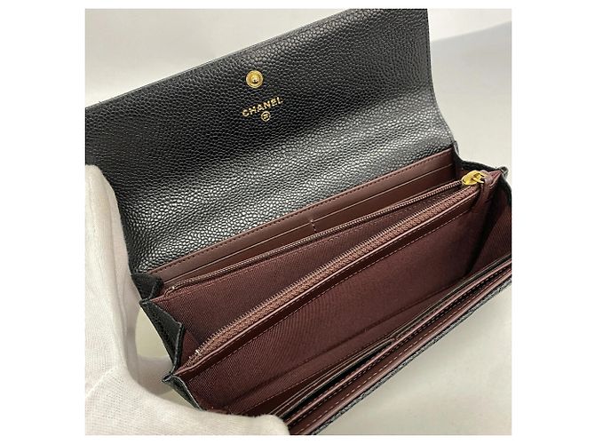 Cartera larga Chanel negra Negro - vista 3