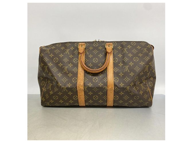 Louis Vuitton Boston Monogram Keepall 45 Marrone - vista 14