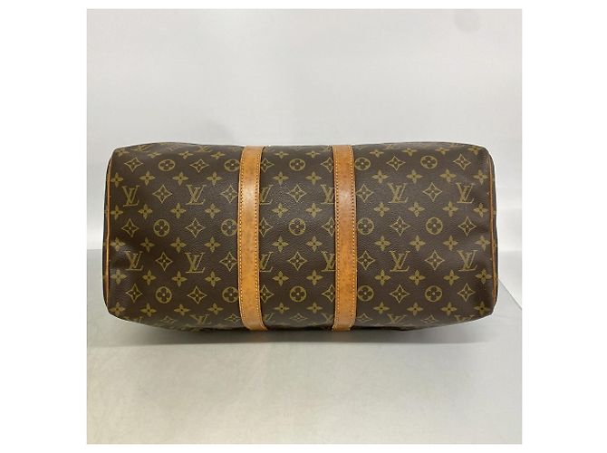 Louis Vuitton Boston Monogram Keepall 45 Marrone - vista 3