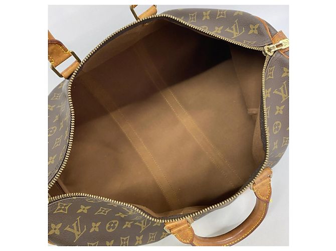 Louis Vuitton Boston Monogram Keepall 45 Marrone - vista 4