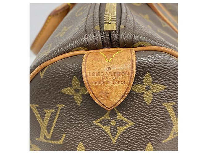Louis Vuitton Boston Monogram Keepall 45 Marrone - vista 5