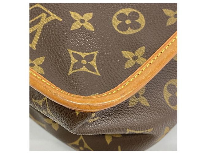Louis Vuitton Monogram Gibeciere GM Schultertasche Braun - Ansicht 12