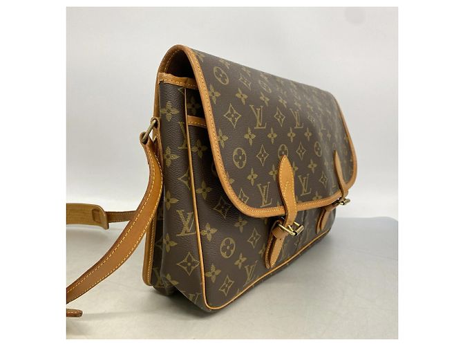 Louis Vuitton Monogram Gibeciere GM Schultertasche Braun - Ansicht 2