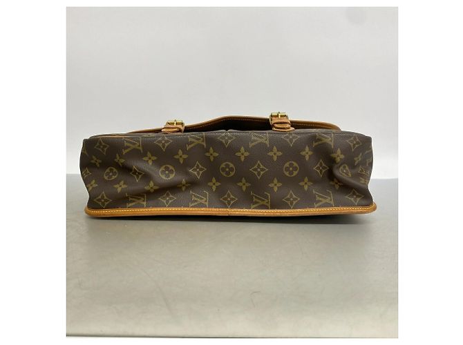 Louis Vuitton Monogram Gibeciere GM Schultertasche Braun - Ansicht 3