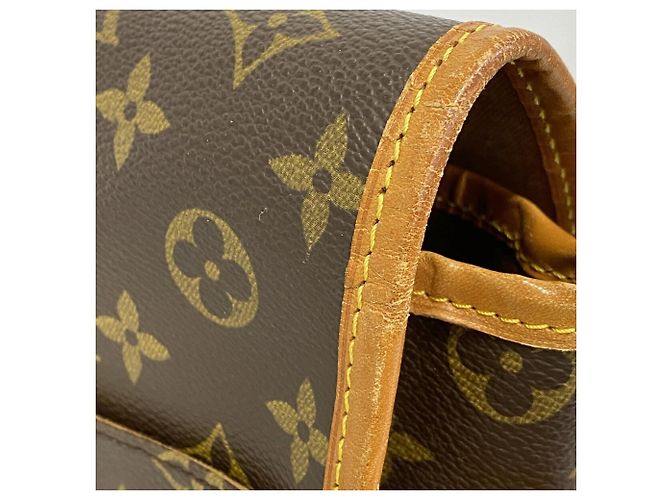 Louis Vuitton Monogram Gibeciere GM Schultertasche Braun - Ansicht 7
