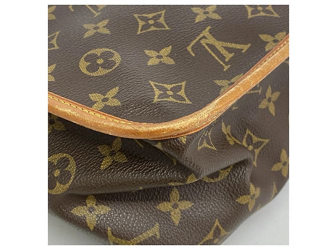 Louis Vuitton Monogram Gibeciere GM Schultertasche Braun - Ansicht 8