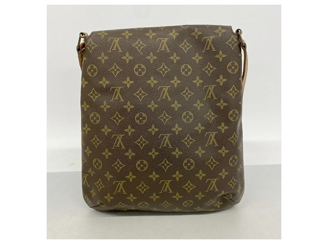 Borsa a tracolla Louis Vuitton Monogram Musette Marrone - vista 11