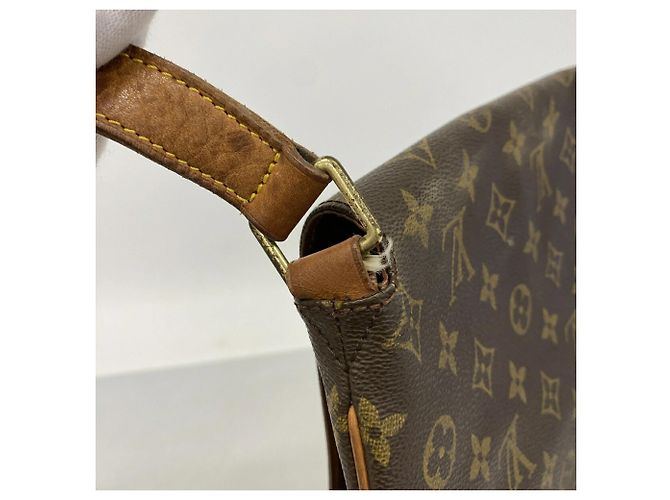 Borsa a tracolla Louis Vuitton Monogram Musette Marrone - vista 9