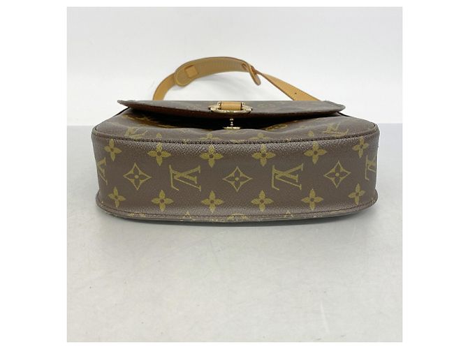 Borsa a tracolla Louis Vuitton Monogram Saint Cloud GM Marrone - vista 3