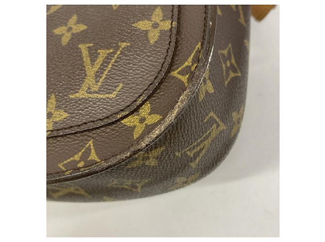 Borsa a tracolla Louis Vuitton Monogram Saint Cloud GM Marrone - vista 6
