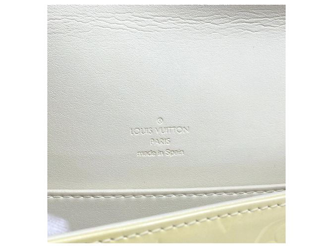 Borsa a tracolla Louis Vuitton Vernis Thompson Street Bianco - vista 5
