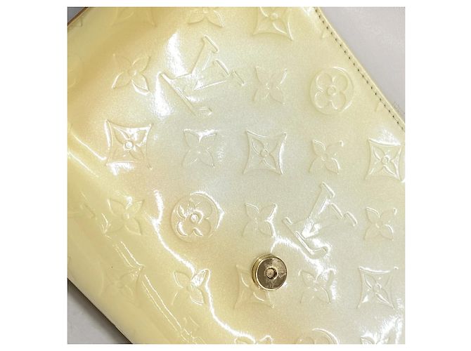 Borsa a tracolla Louis Vuitton Vernis Thompson Street Bianco - vista 6