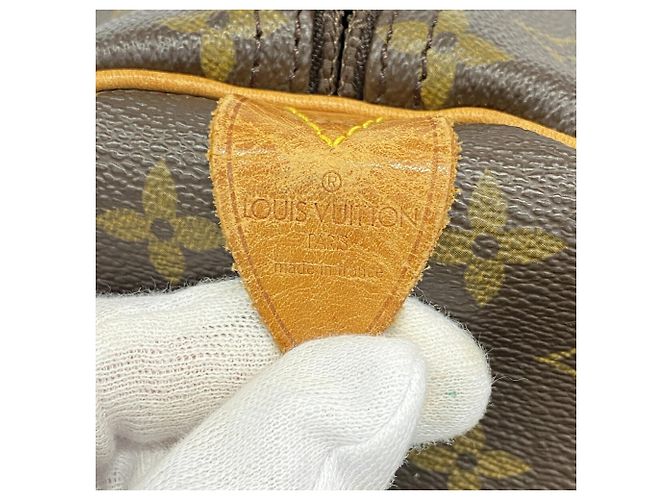 Louis Vuitton Boston Monogram Keepall 60 Tasche Braun - Ansicht 5