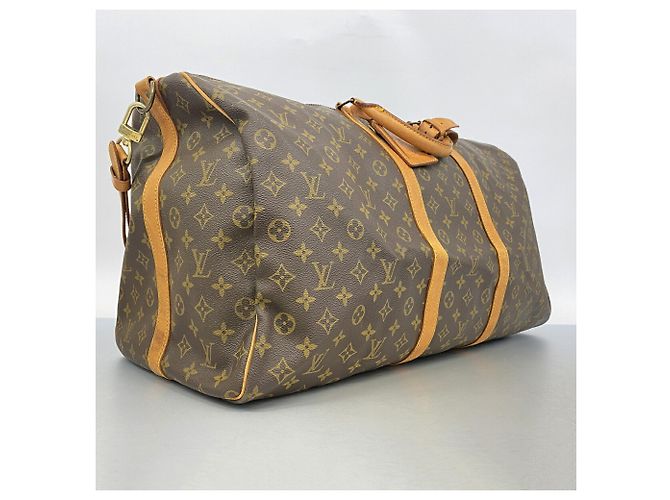 Louis Vuitton Boston Monogram Keepall Bandoulière 60 Marrone - vista 2
