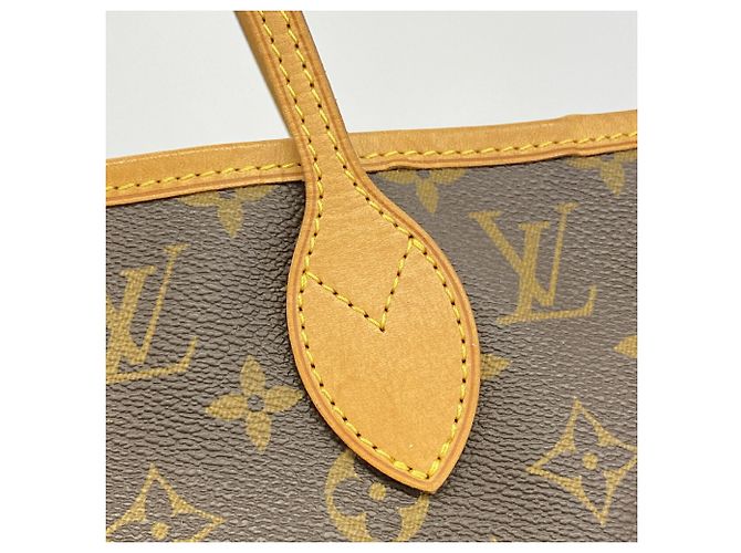 Sac cabas Louis Vuitton Monogram Neverfull MM Marron - vue 10