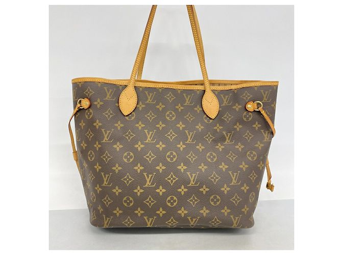 Sac cabas Louis Vuitton Monogram Neverfull MM Marron - vue 11