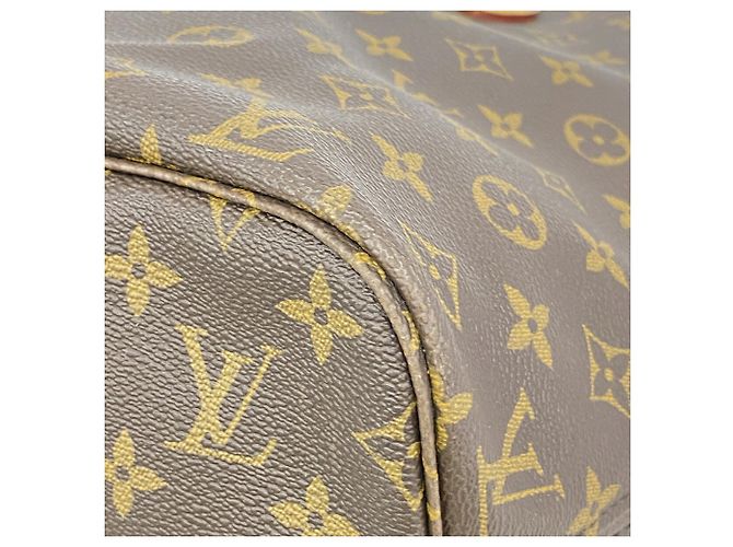 Sac cabas Louis Vuitton Monogram Neverfull MM Marron - vue 6