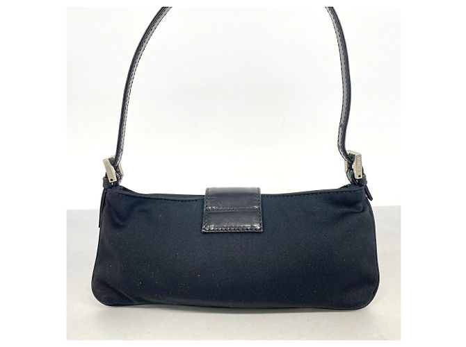 Borsa a mano Fendi in nylon nero - vista 12