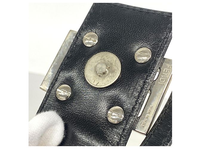 Borsa a mano Fendi in nylon nero - vista 9