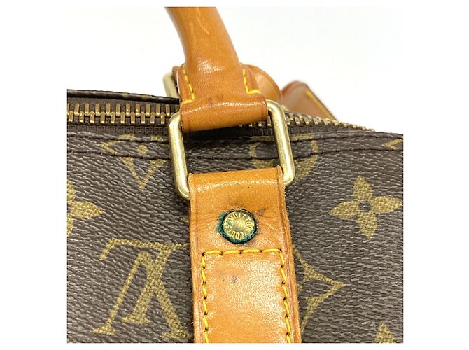 Louis Vuitton Brown Boston Monogram Keepall Bandoulière 60 Marrone - vista 12