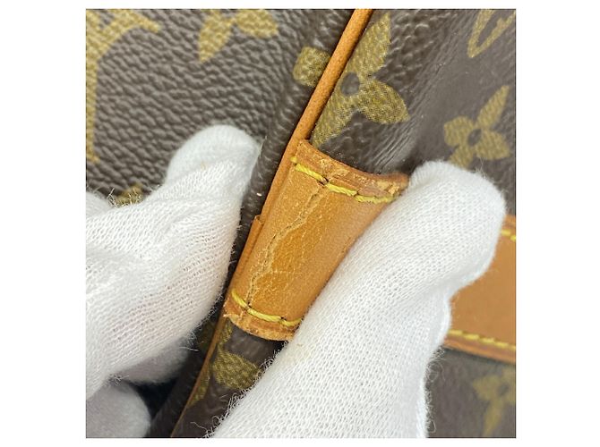 Louis Vuitton Brown Boston Monogram Keepall Bandoulière 60 Marrone - vista 13