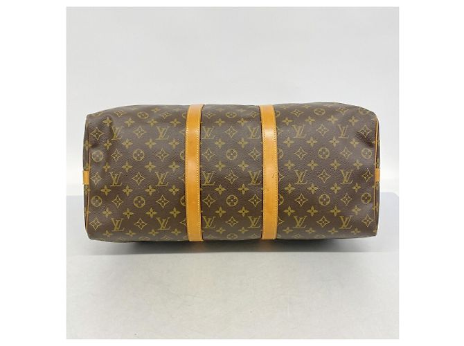 Louis Vuitton Brown Boston Monogram Keepall Bandoulière 60 Marrone - vista 3