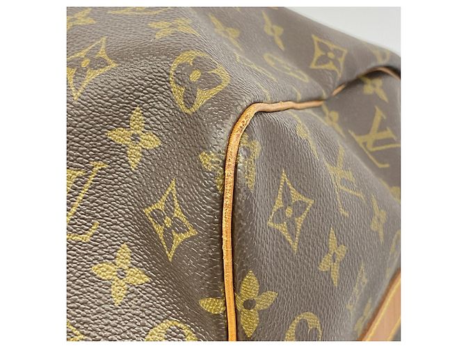 Louis Vuitton Brown Boston Monogram Keepall Bandoulière 60 Marrone - vista 6