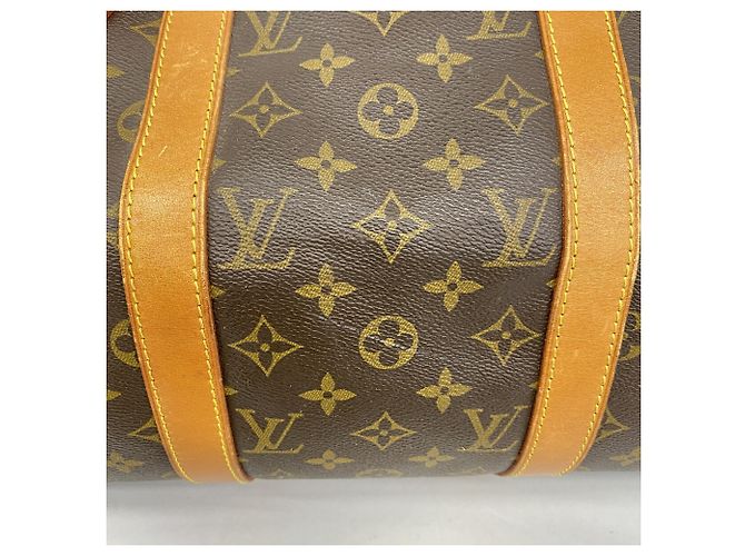 Louis Vuitton Brown Boston Monogram Keepall Bandoulière 60 Marrone - vista 9