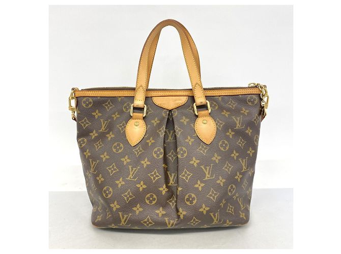 Borsa Louis Vuitton Monogram Palermo PM Marrone - vista 14