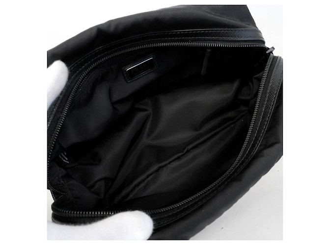Borsa/Pouch Prada Tessuto Nylon Nero - vista 4