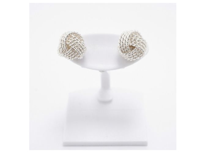 Orecchini Tiffany & Co. Somerset Mesh in argento sterling - vista 2
